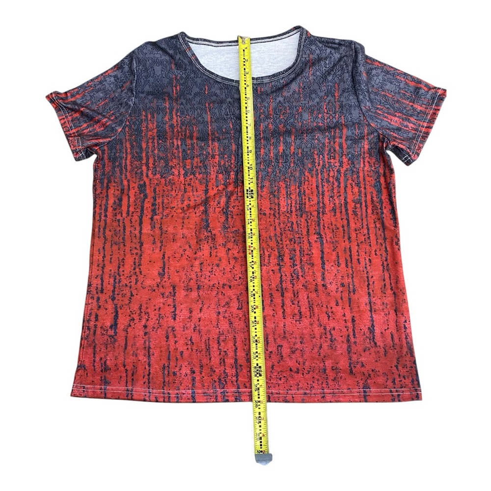 New Red and Black Buttoned Top - Picture 5 of 10